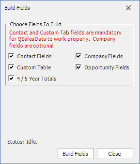 Field Builder settings